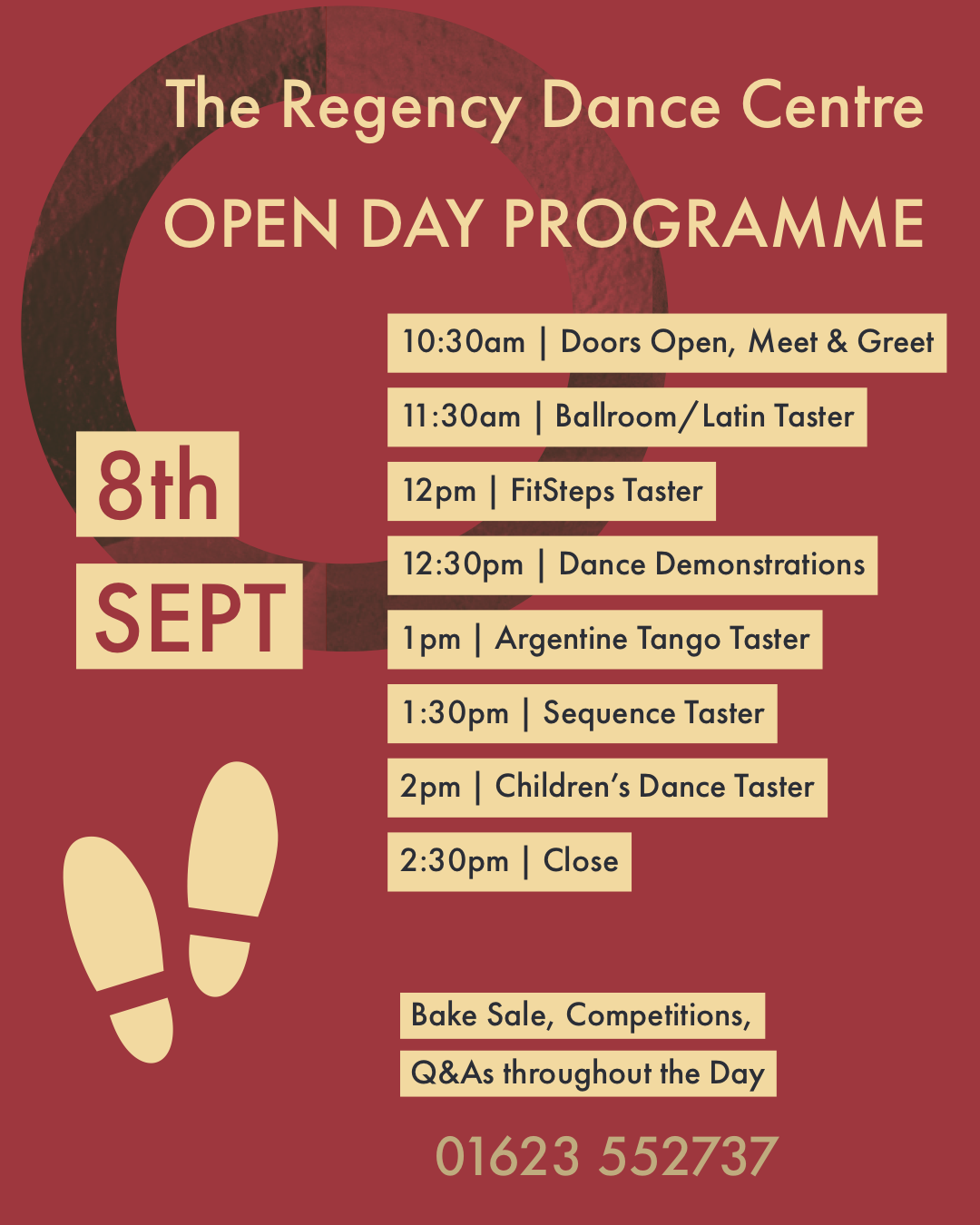 Regency Open day Sept 18